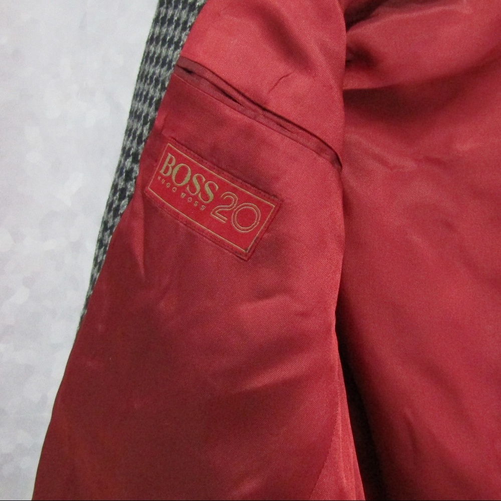 ⚜️HP⚜️ VTG Hugo Boss Germany Lambswool Suit Coat - Picture 5 of 8